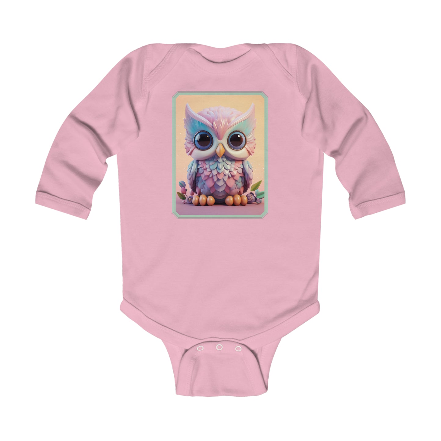 Infant Long Sleeve Bodysuit Owl 3