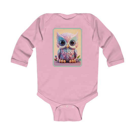 Infant Long Sleeve Bodysuit Owl 3