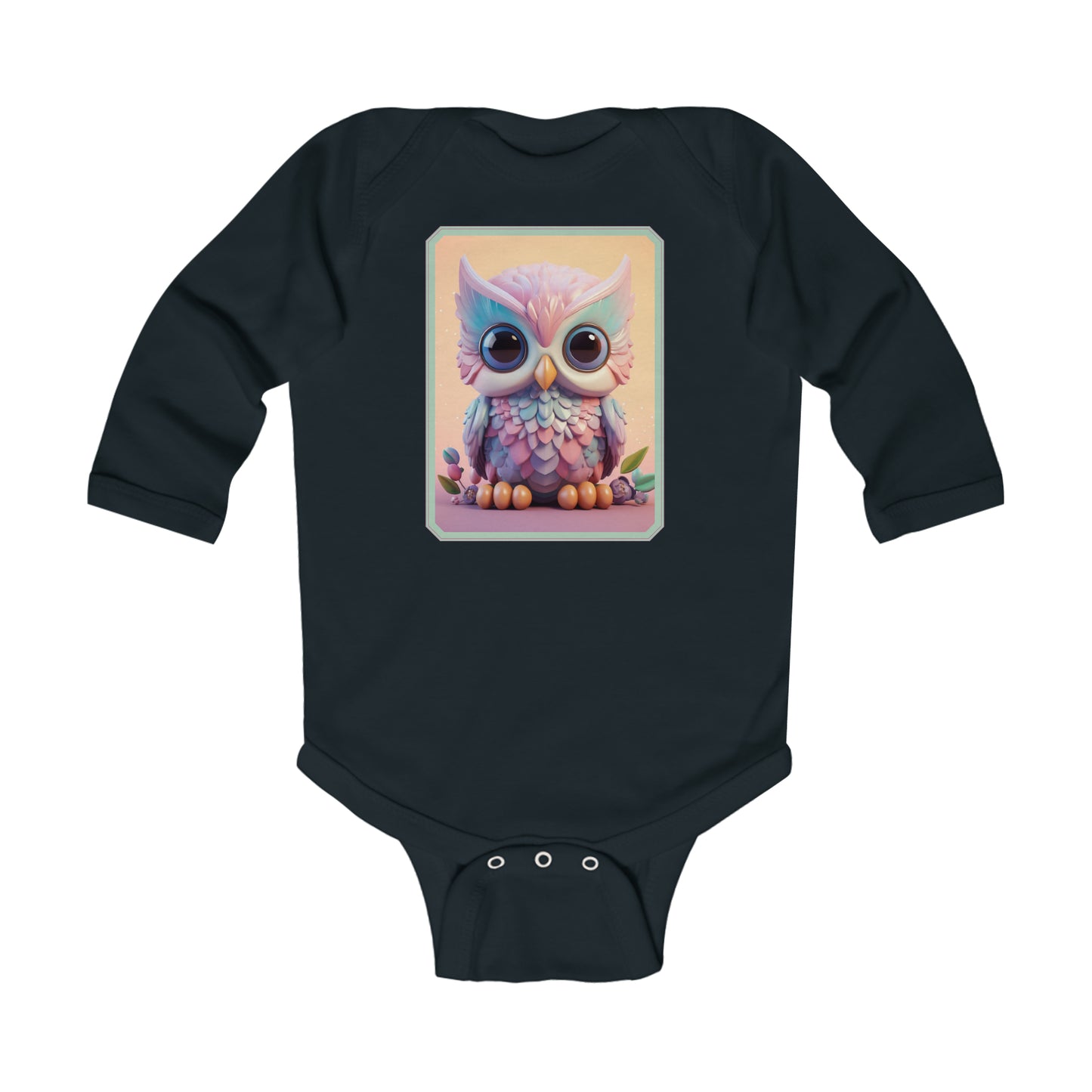 Infant Long Sleeve Bodysuit Owl 3