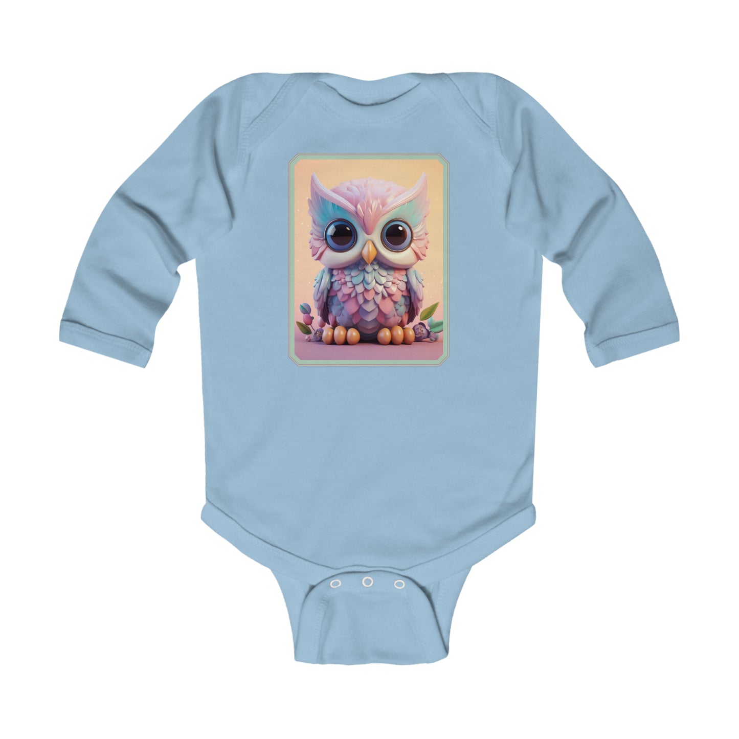 Infant Long Sleeve Bodysuit Owl 3