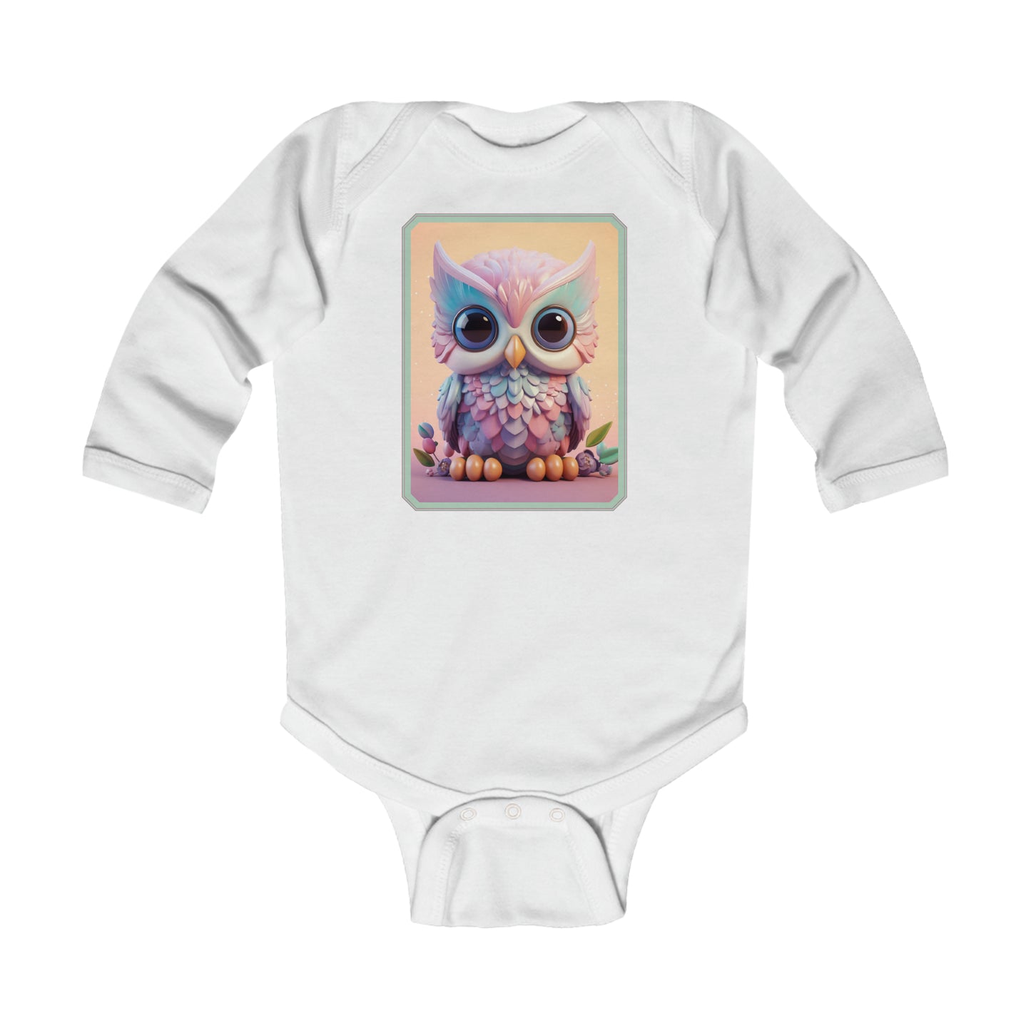 Infant Long Sleeve Bodysuit Owl 3