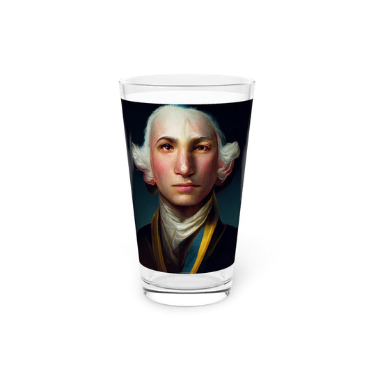 Pint Glass, 16oz George Washington