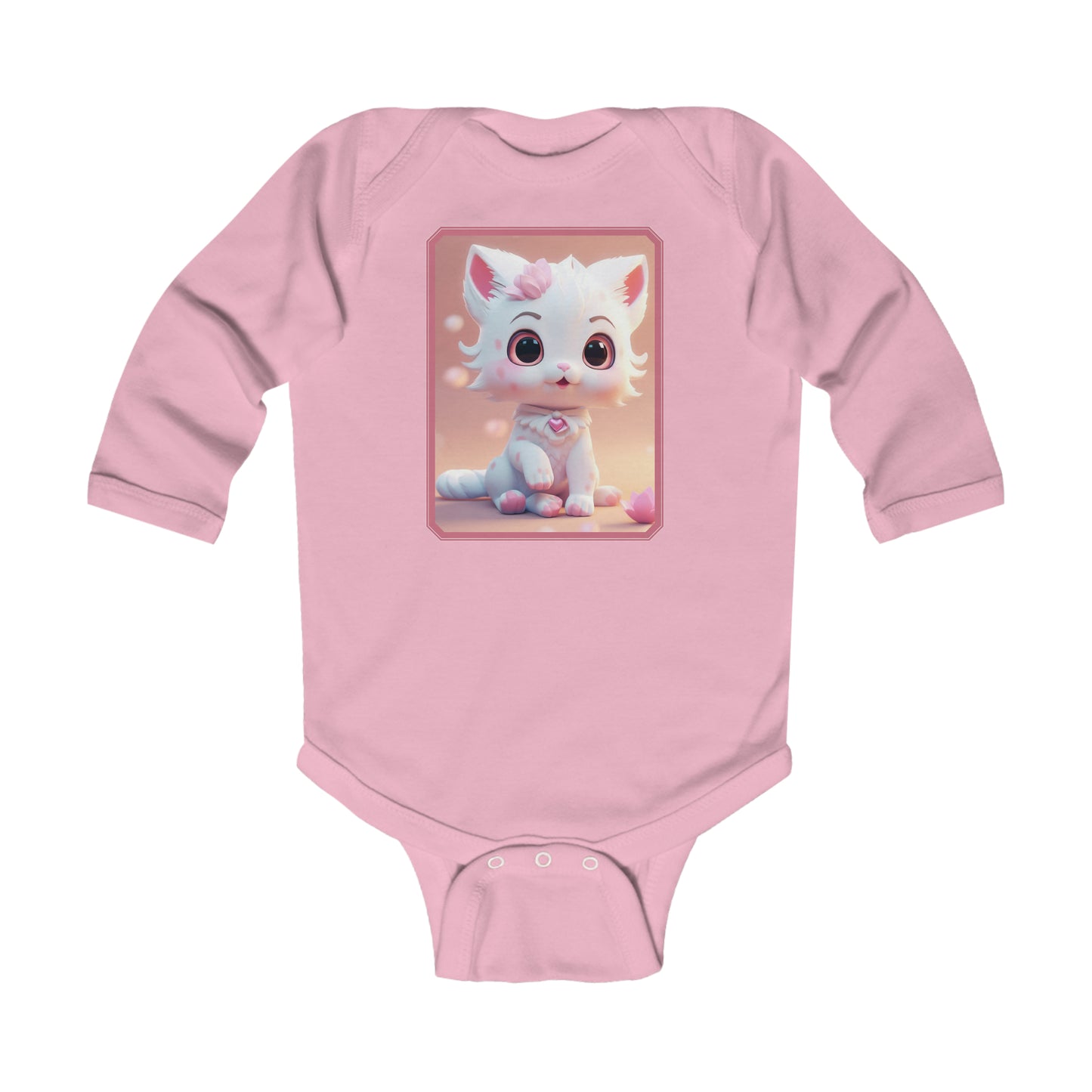 Body Infantil Manga Larga Gato 2