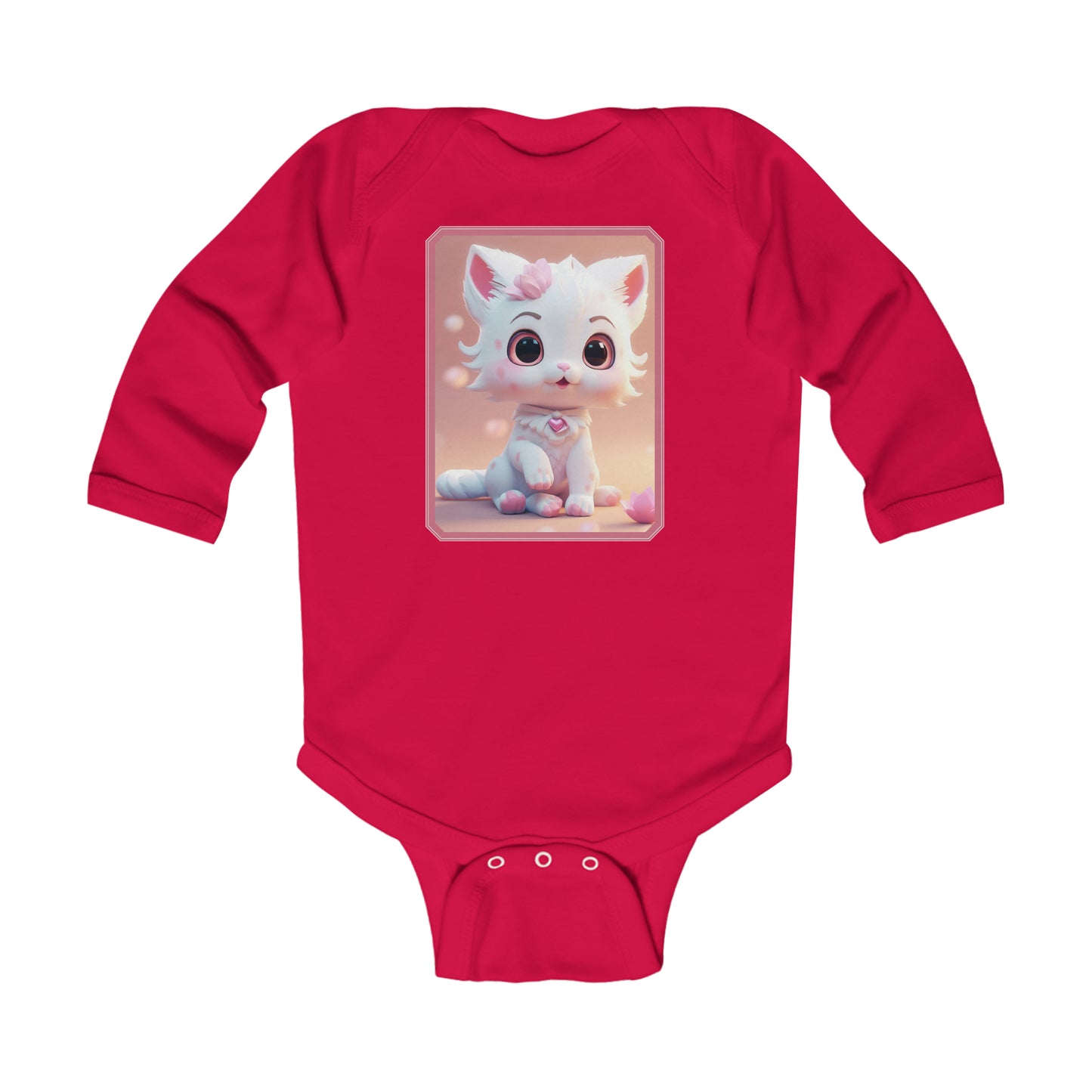 Body Infantil Manga Larga Gato 2