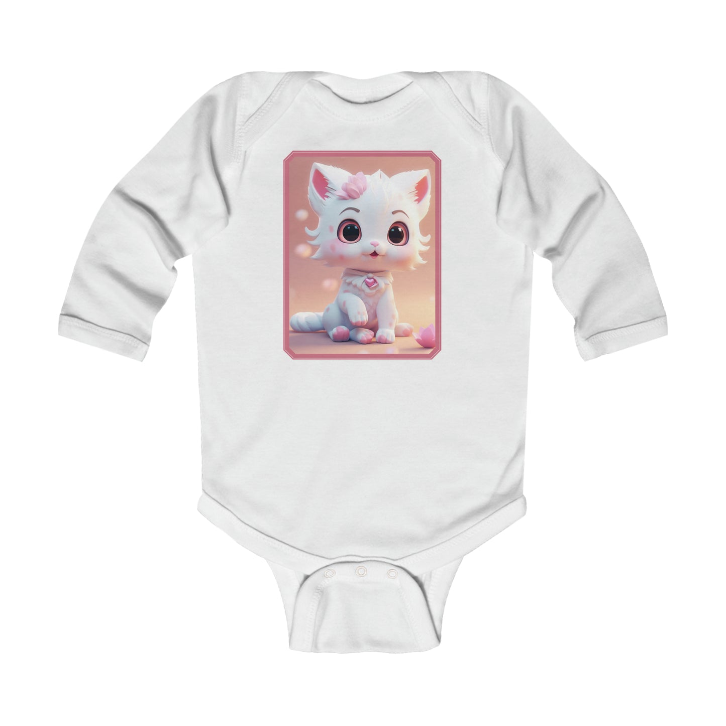 Body Infantil Manga Larga Gato 2