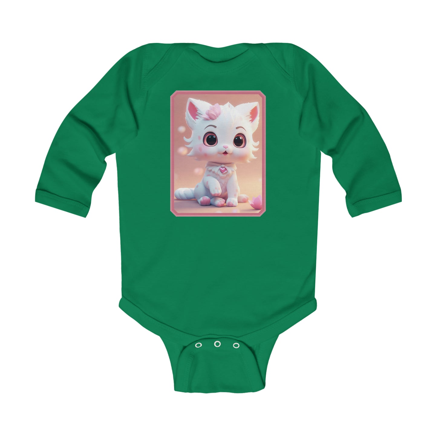 Body Infantil Manga Larga Gato 2