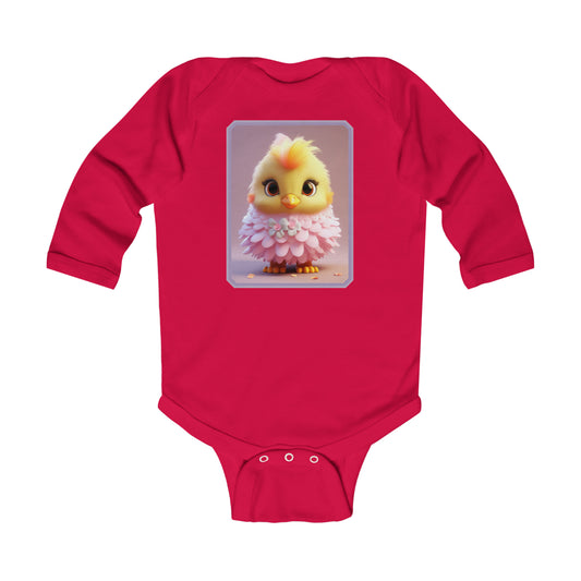 Infant Long Sleeve Bodysuit Chicken 3