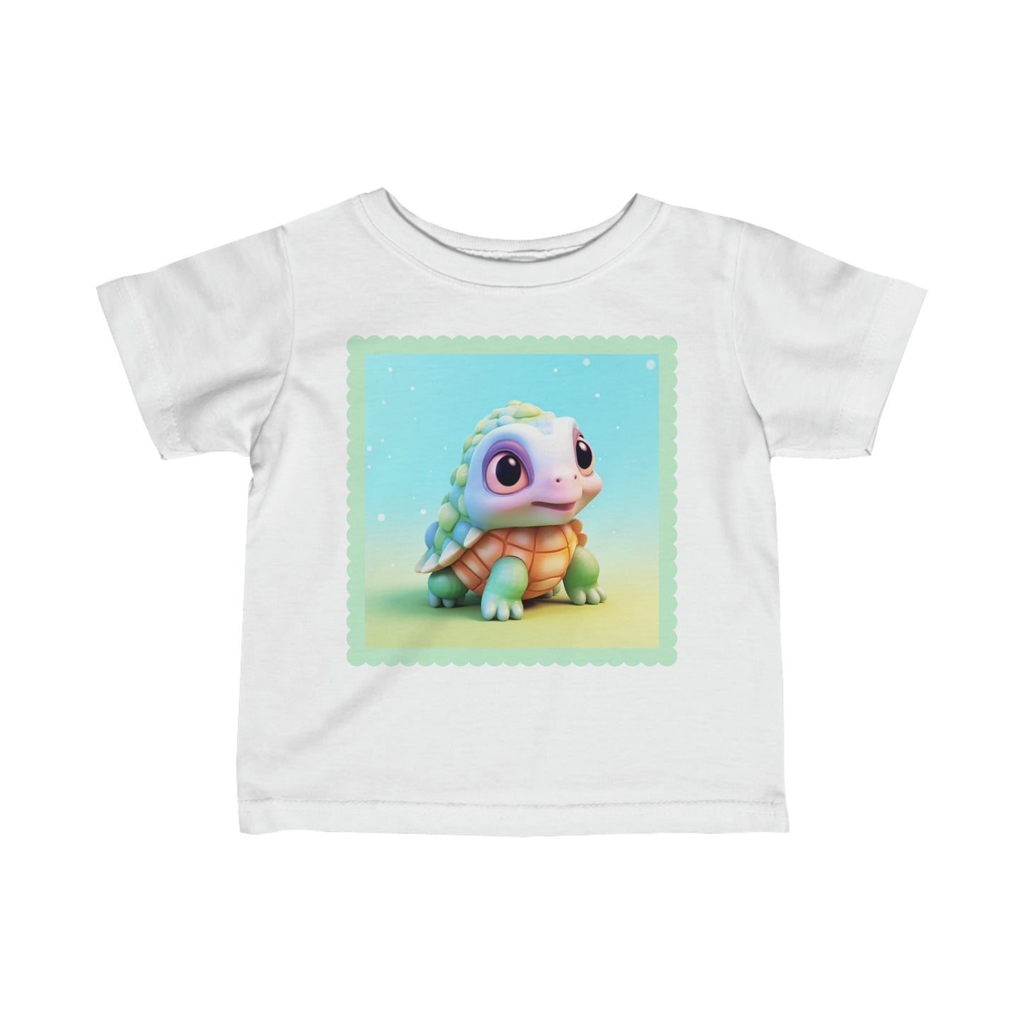 Infant Fine Jersey Tee Turtle 3