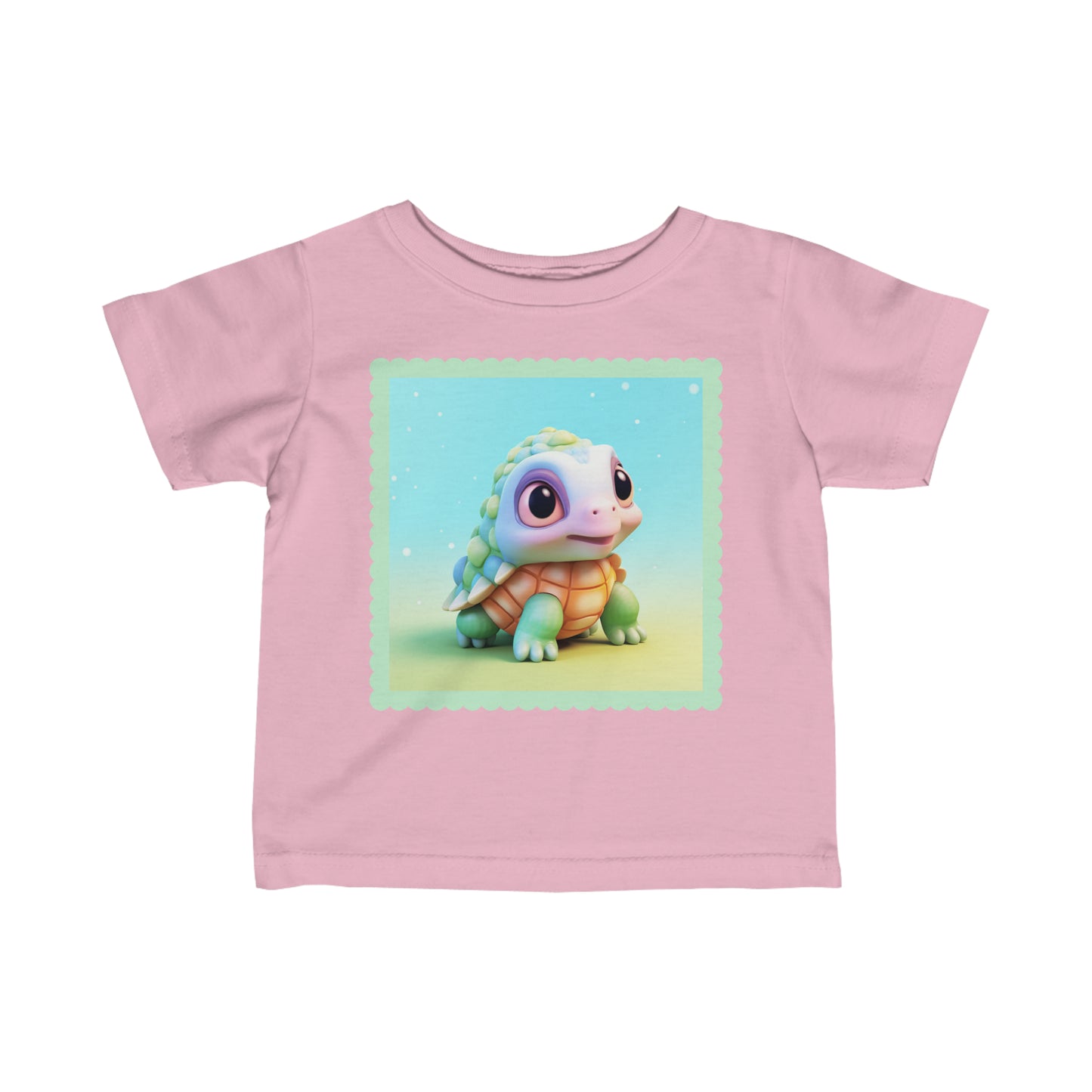 Infant Fine Jersey Tee Turtle 3