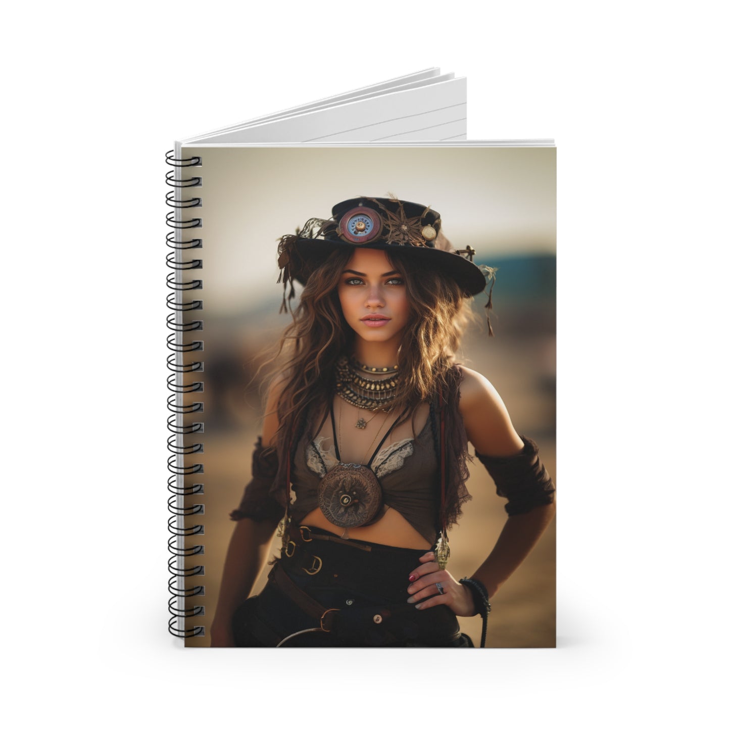 Spiral Notebook - Ruled Line Cowgirl