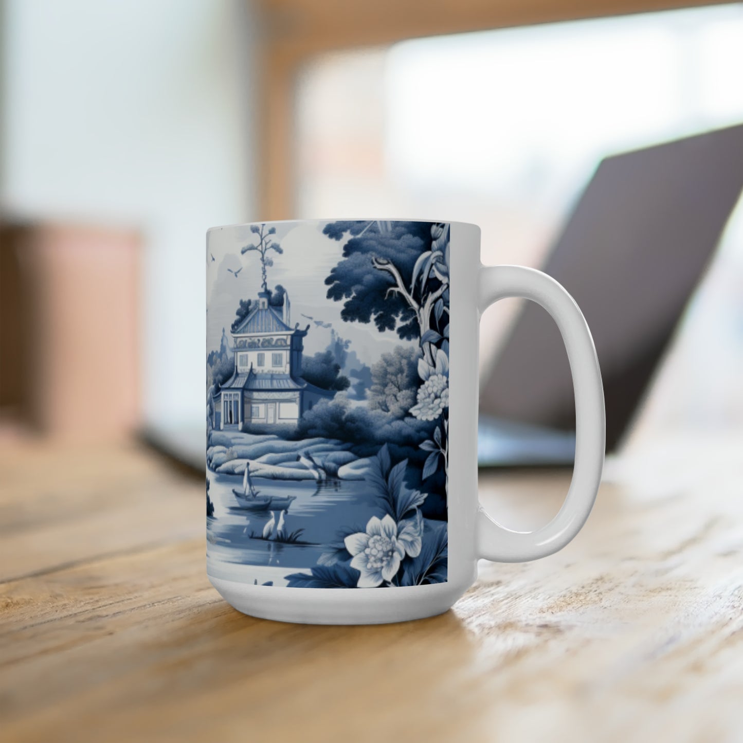 Ceramic Mug 15oz Floral 16