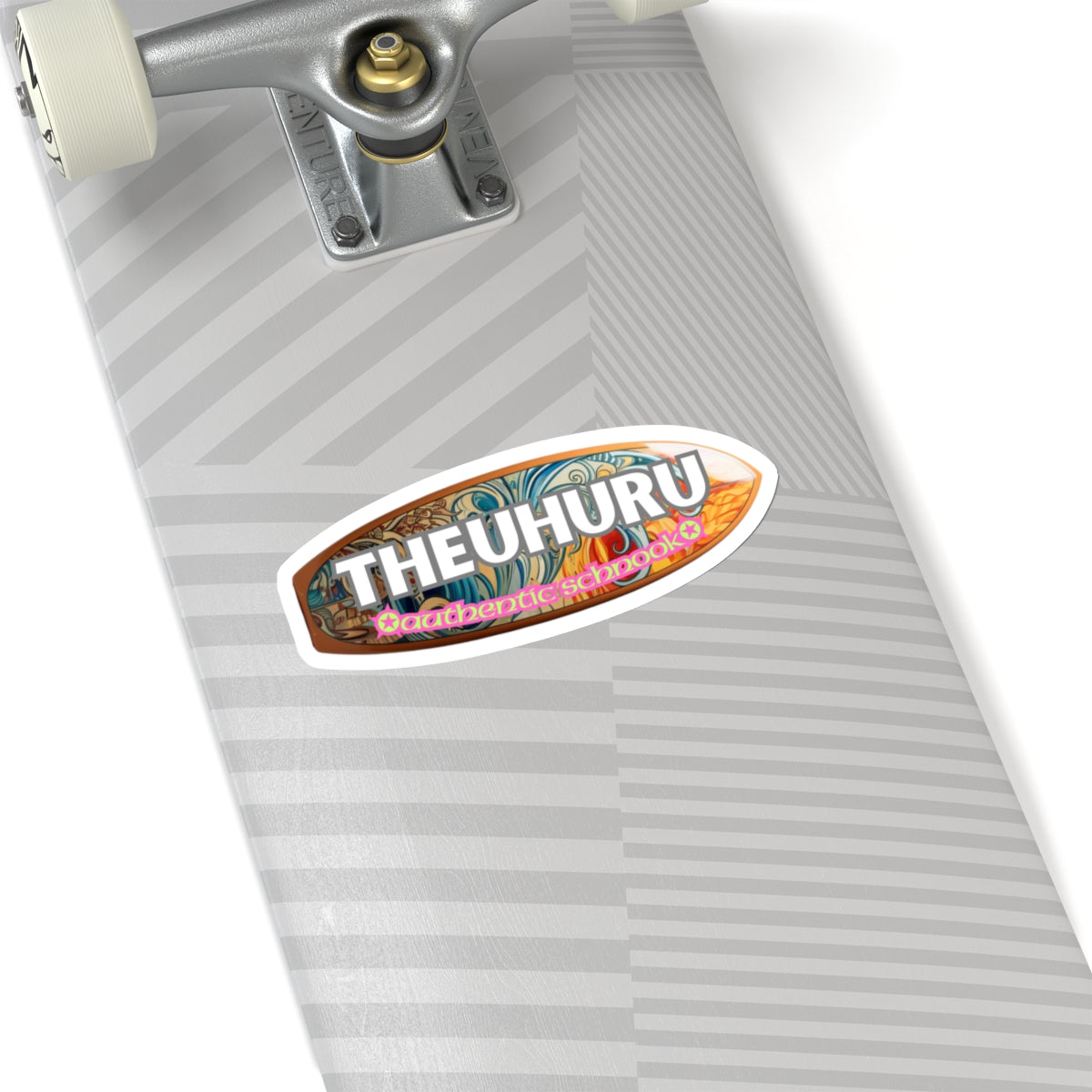 TheUhuru Schnook Surfboard Kiss-Cut Sticker