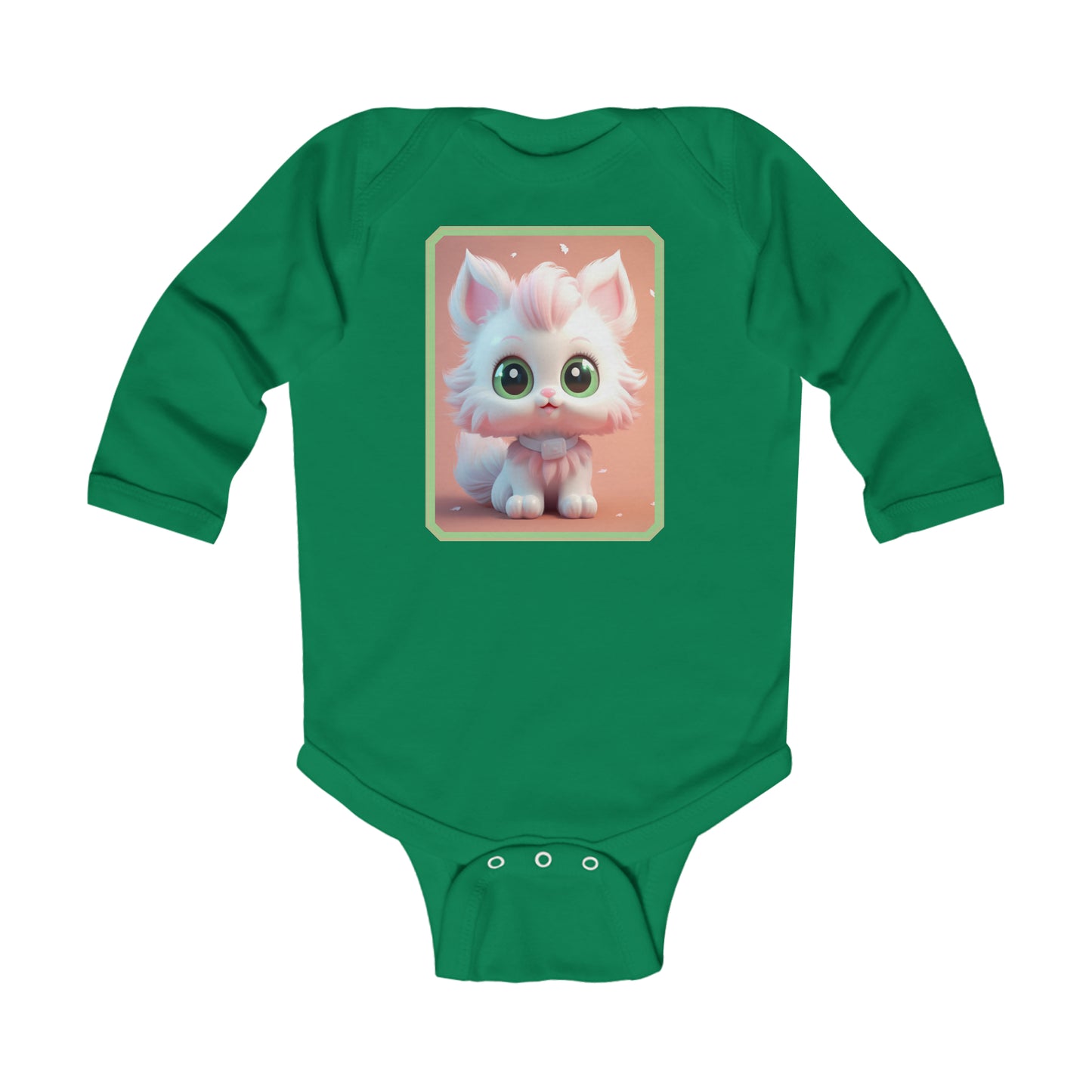 Body Infantil Manga Larga Gato 4 