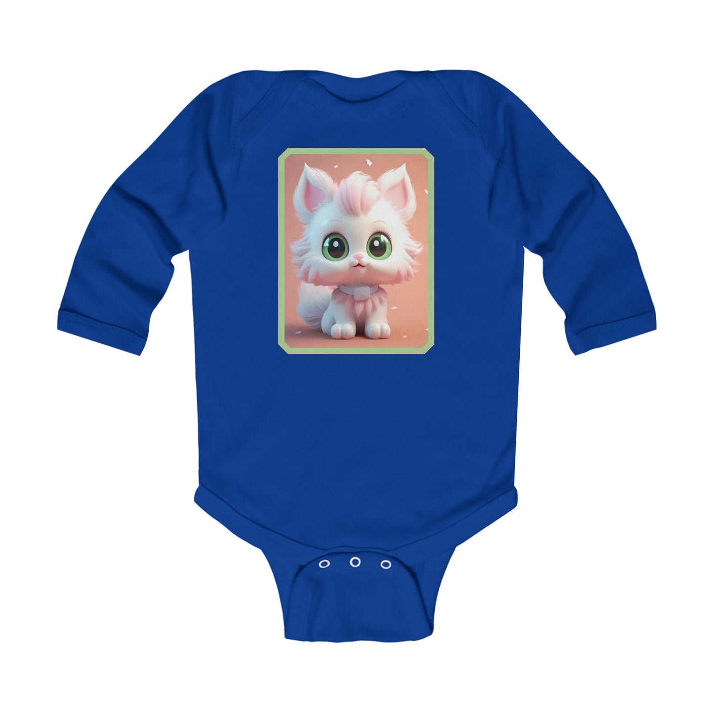 Body Infantil Manga Larga Gato 4 