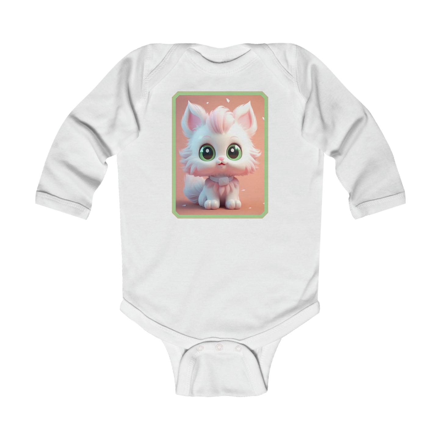 Body Infantil Manga Larga Gato 4 