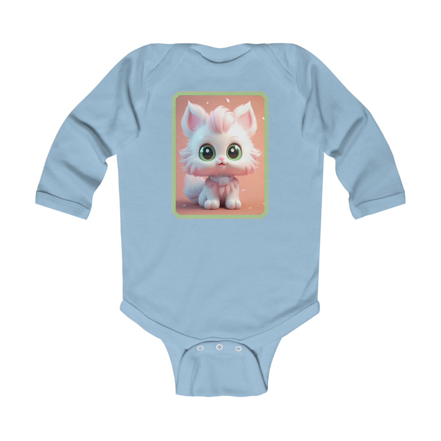 Body Infantil Manga Larga Gato 4 