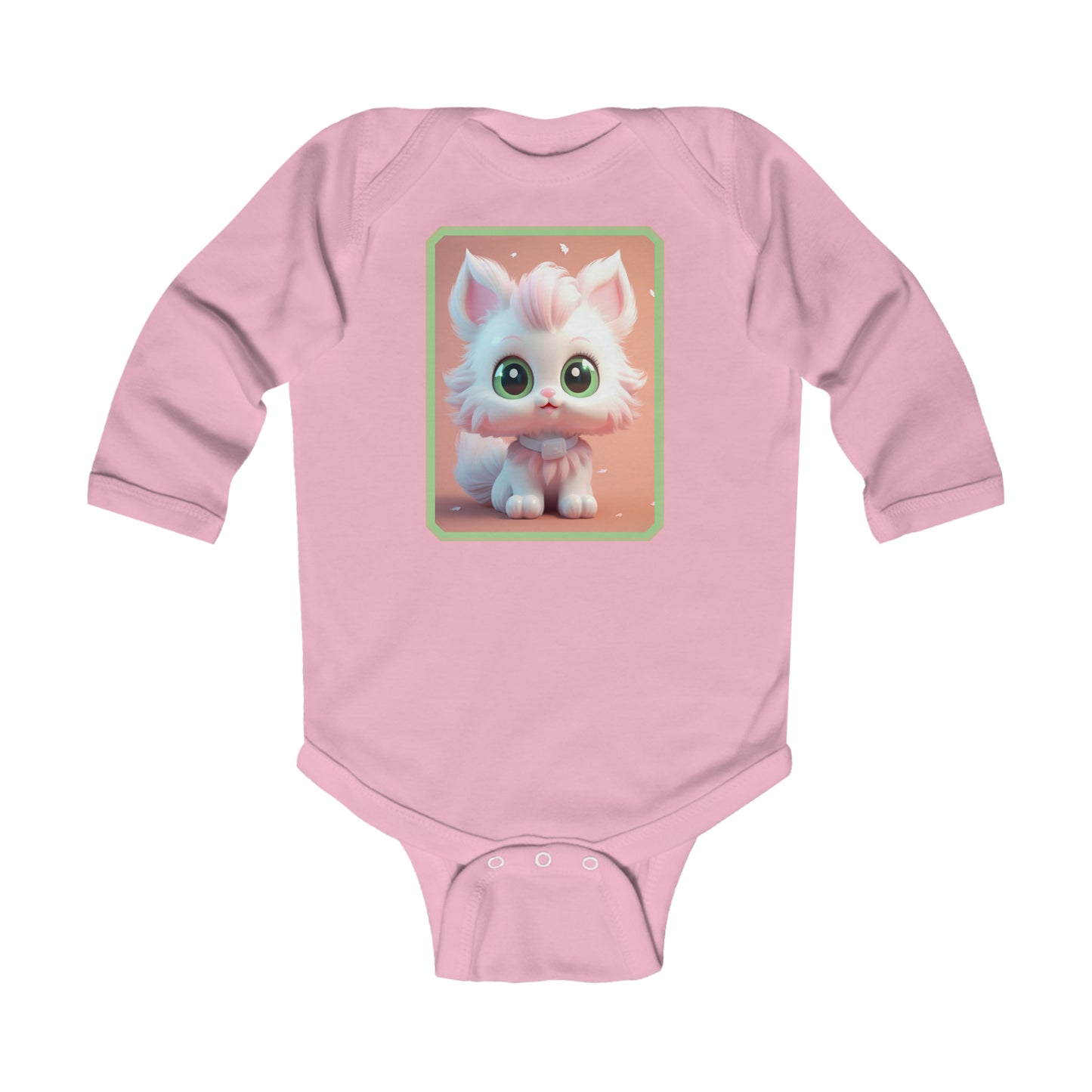 Body Infantil Manga Larga Gato 4 