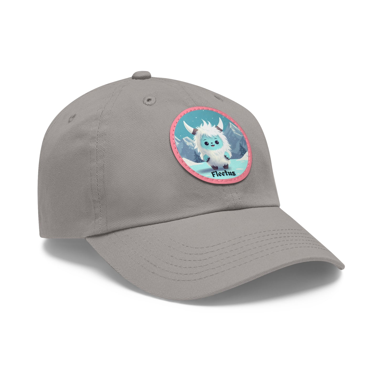 Dad Hat with Leather Patch (Round) Fleetus