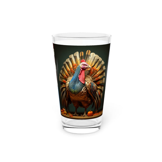 Badass Thanksgiving Turkey Pint Glass, 16oz