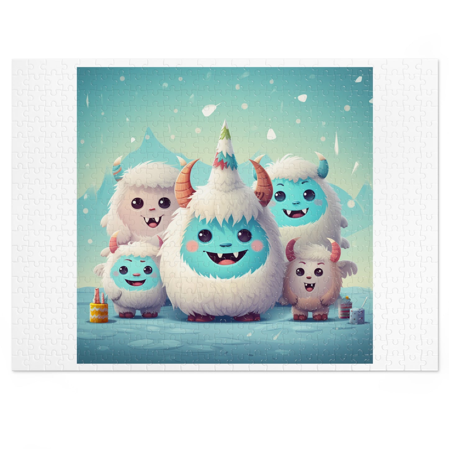 Jigsaw Puzzle (30, 110, 252, 500,1000-Piece) Yeti Kin Party 8