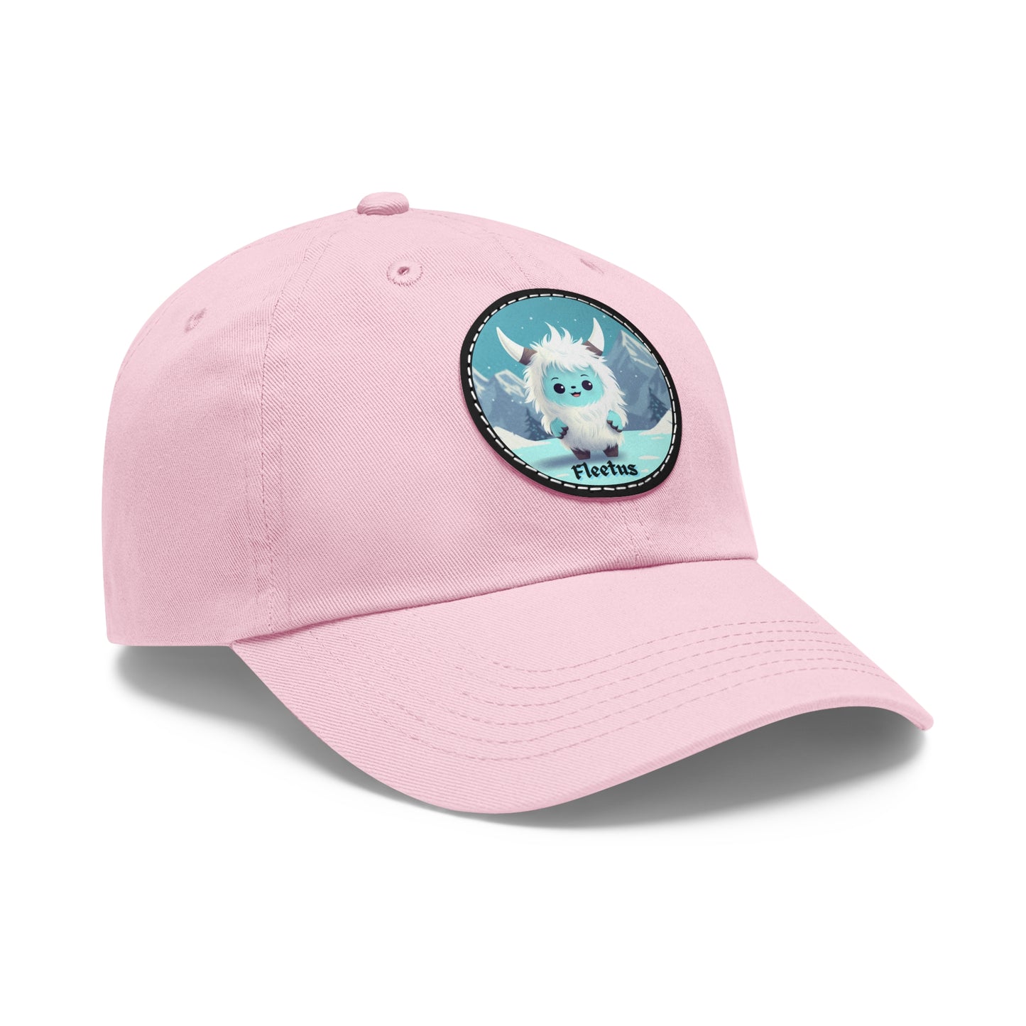 Dad Hat with Leather Patch (Round) Fleetus