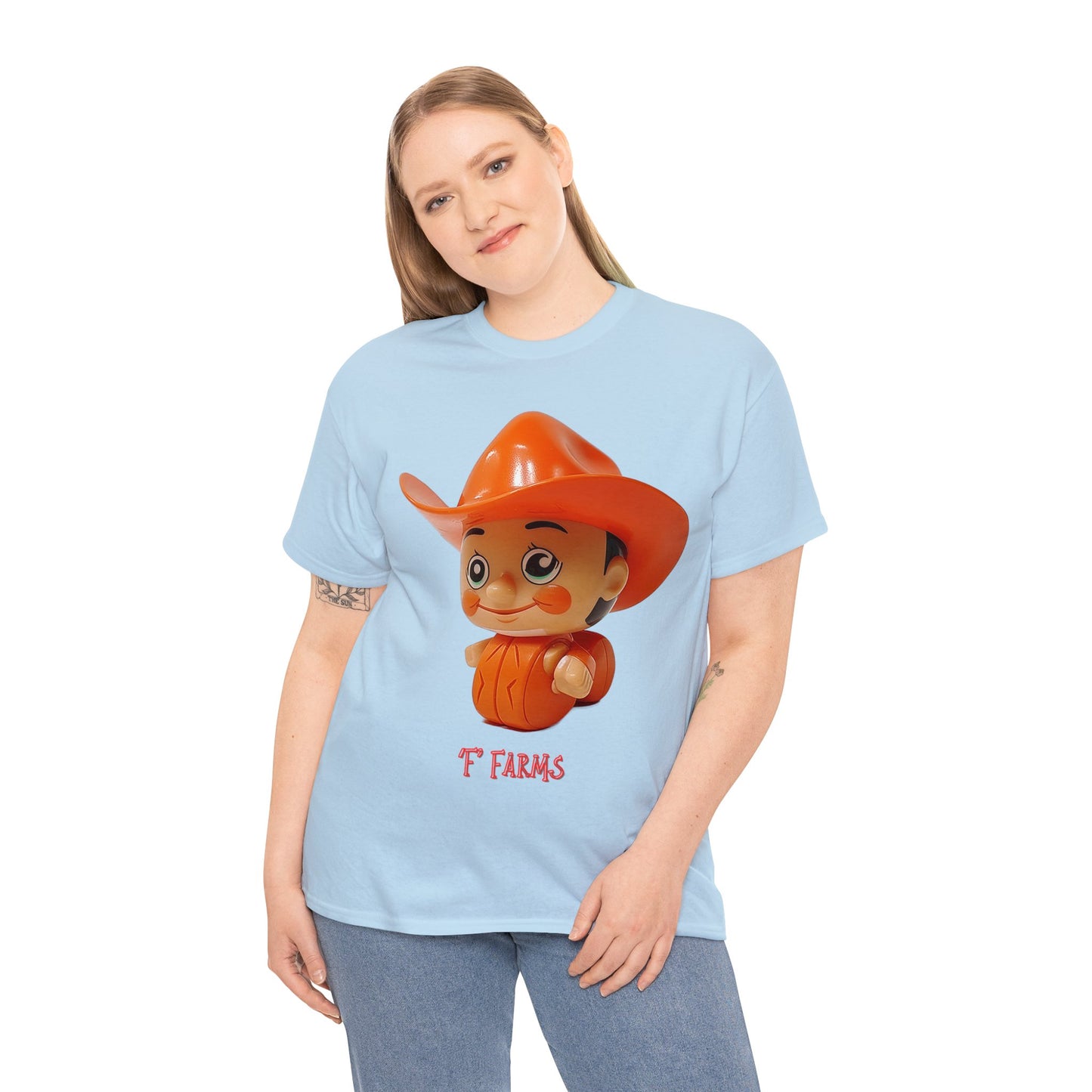 Unisex Heavy Cotton Tee F Farms Cowboy 2