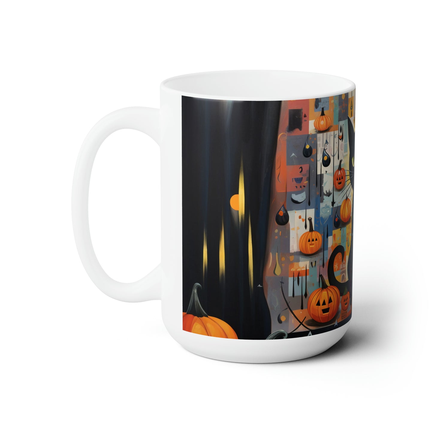 Ceramic Mug 15oz Halloween Cat 2