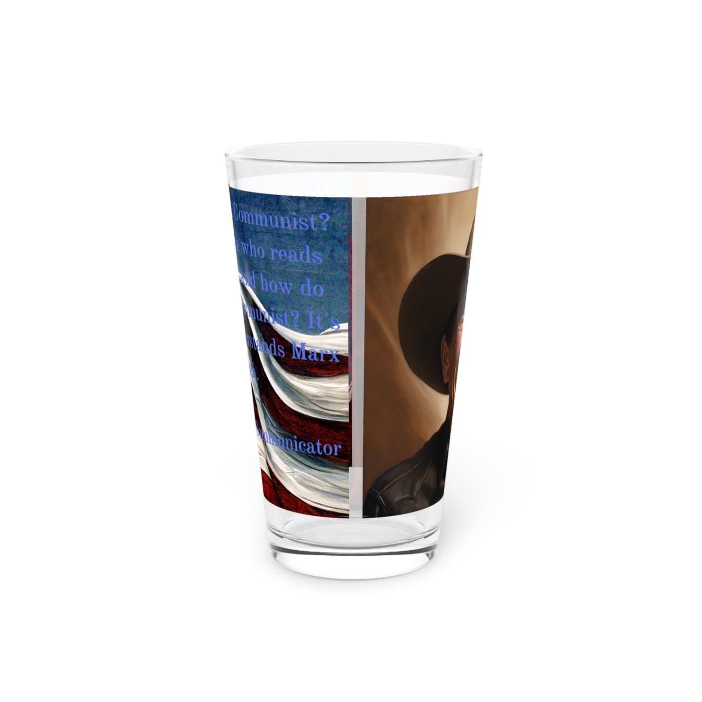 Pint Glass, 16oz The Great Communicator