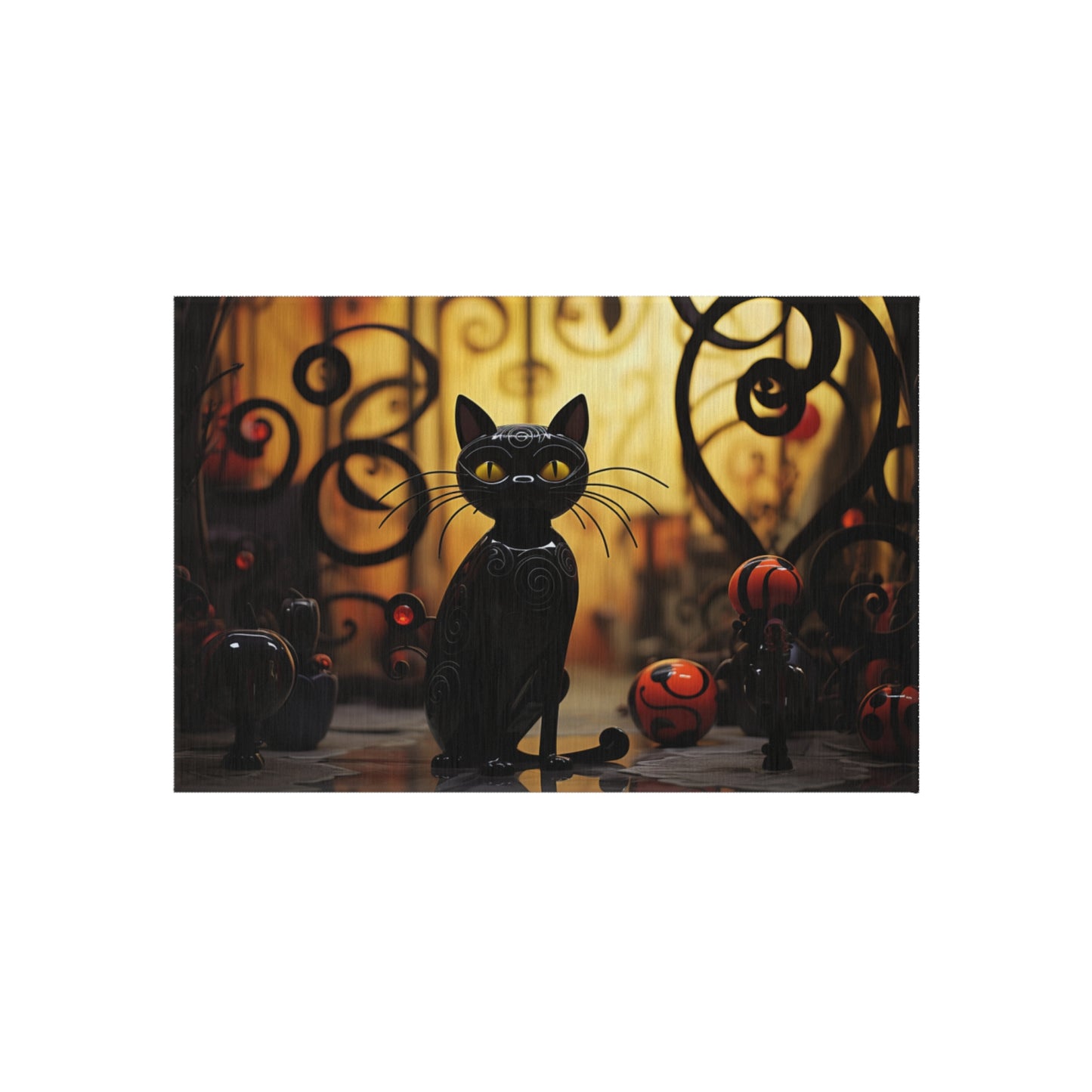 Outdoor Rug Black Cat 2