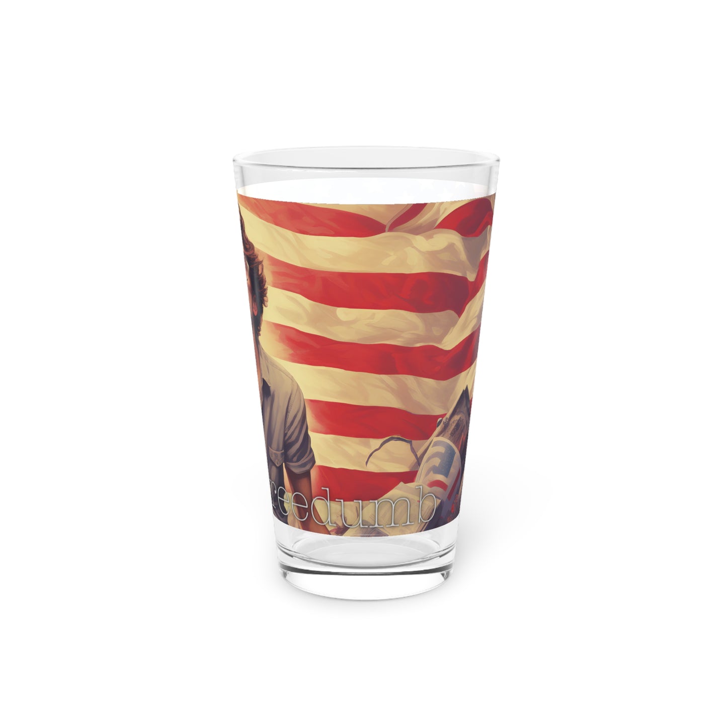 Pint Glass, 16oz 'Murican Freedumb