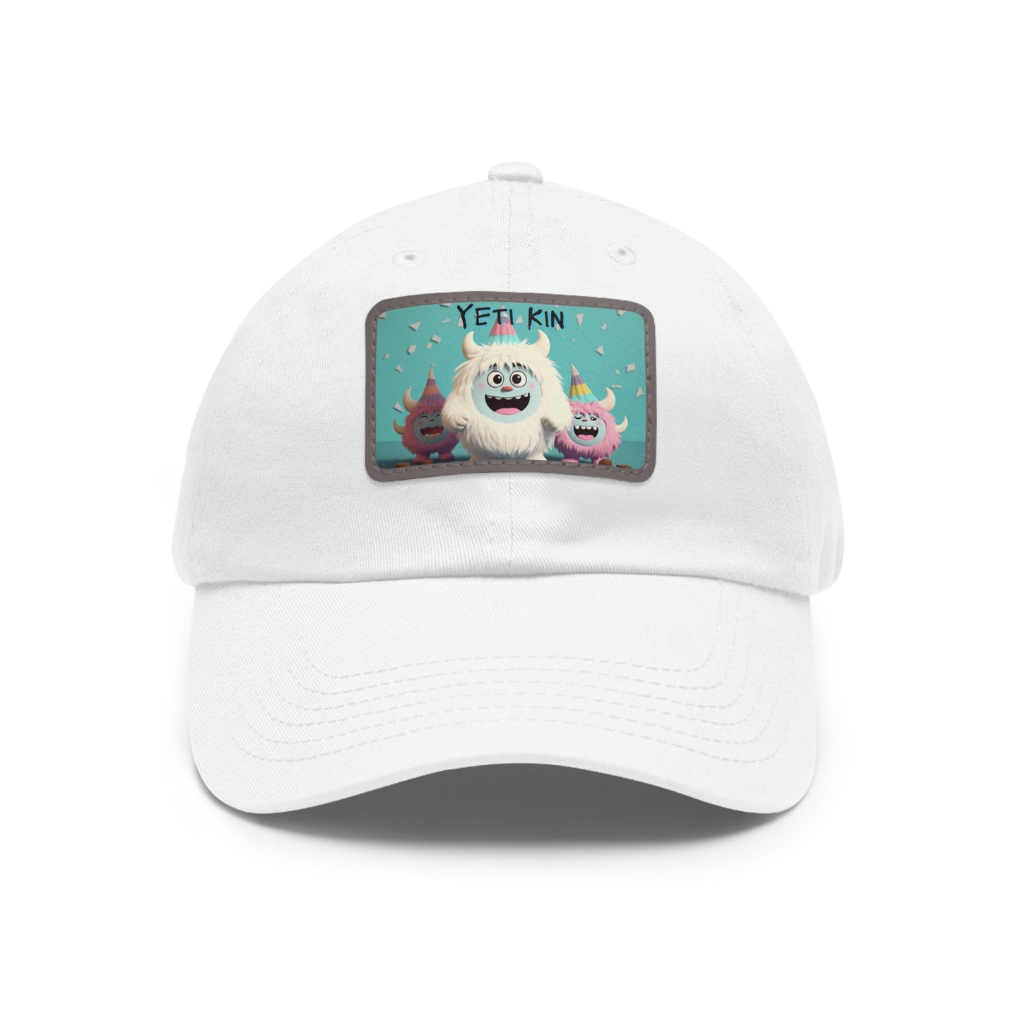 Dad Hat with Leather Patch (Rectangle) Yeti Kin 2