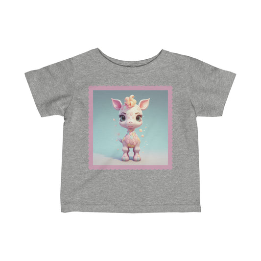 Camiseta Infantil Punto Fino Jirafa