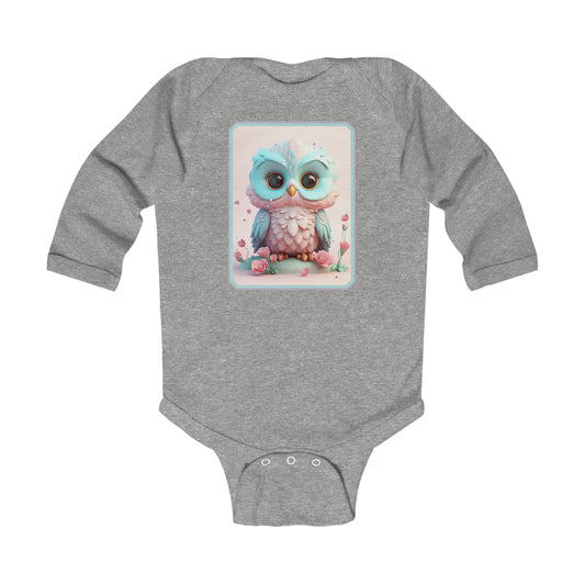 Infant Long Sleeve Bodysuit Owl 4