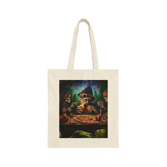 Cotton Canvas Tote Bag 420 Day of the Dead