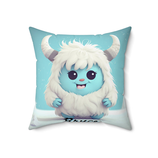 Spun Polyester Square Pillow Bryce... Yeti Kin