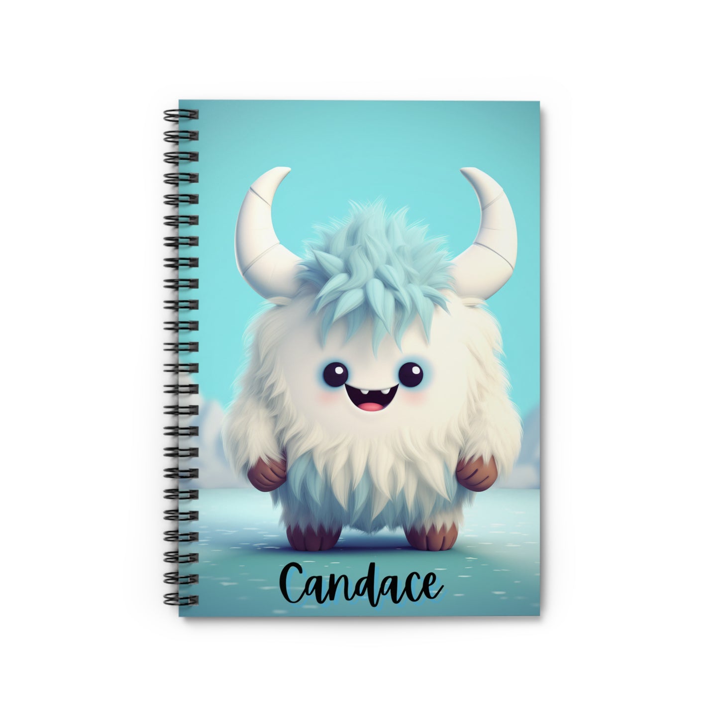 Spiral Notebook - Ruled Line Yeti Kin... Candace