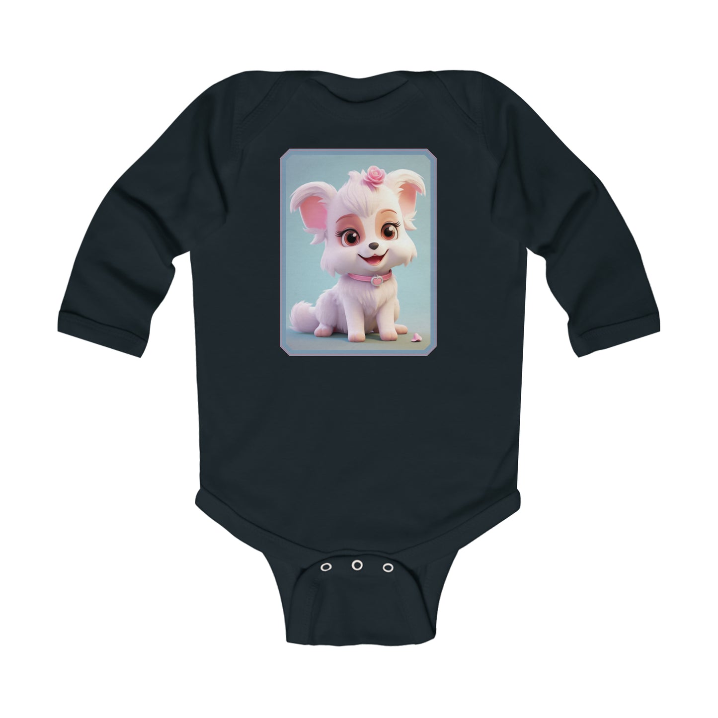 Infant Long Sleeve Bodysuit Dog 1