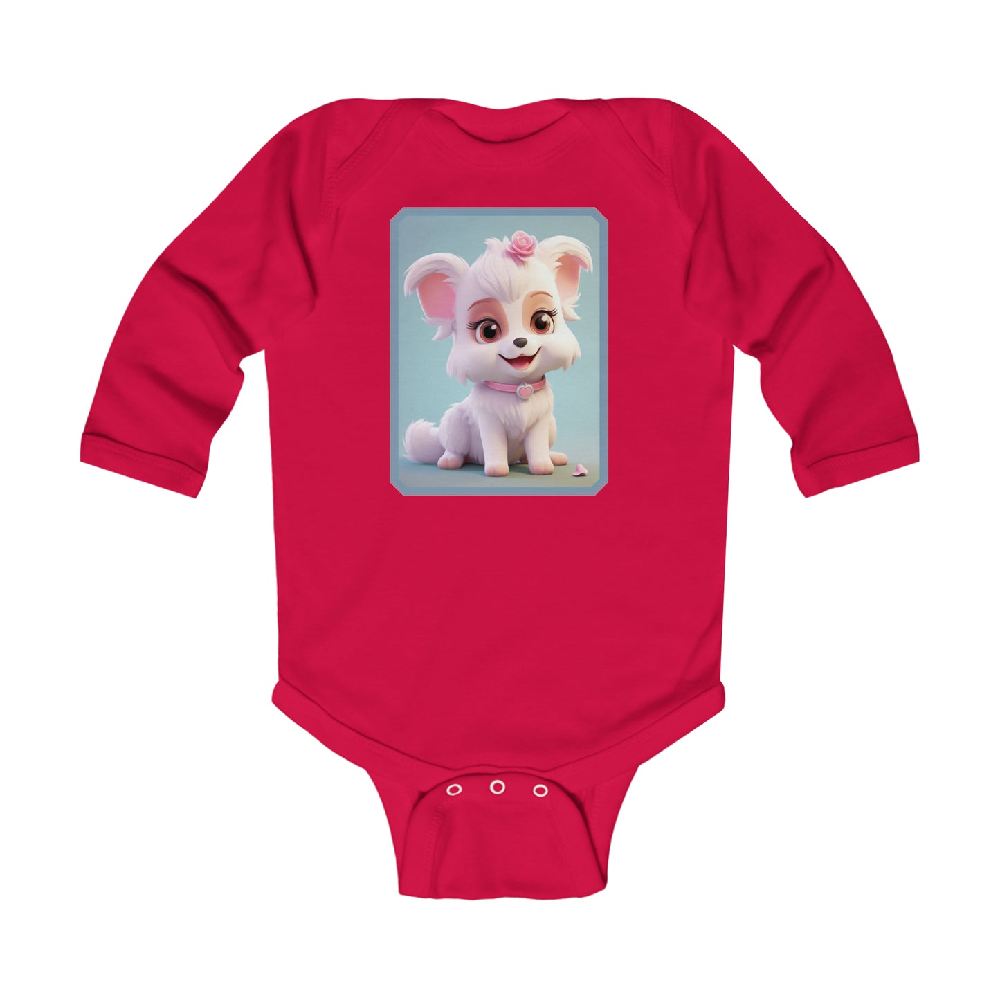 Infant Long Sleeve Bodysuit Dog 1