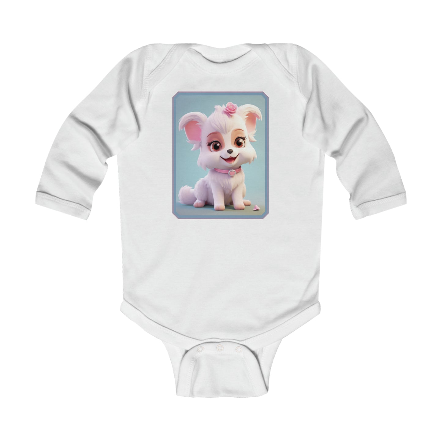 Infant Long Sleeve Bodysuit Dog 1