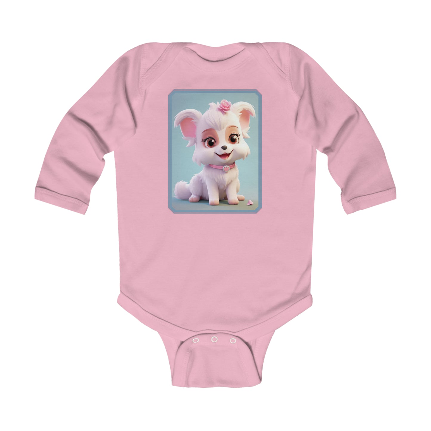 Infant Long Sleeve Bodysuit Dog 1