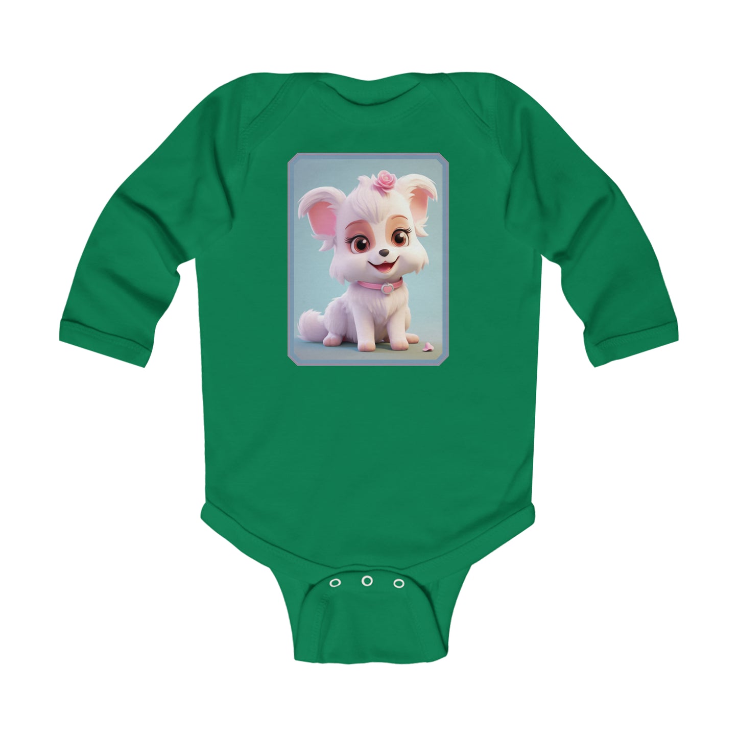 Infant Long Sleeve Bodysuit Dog 1