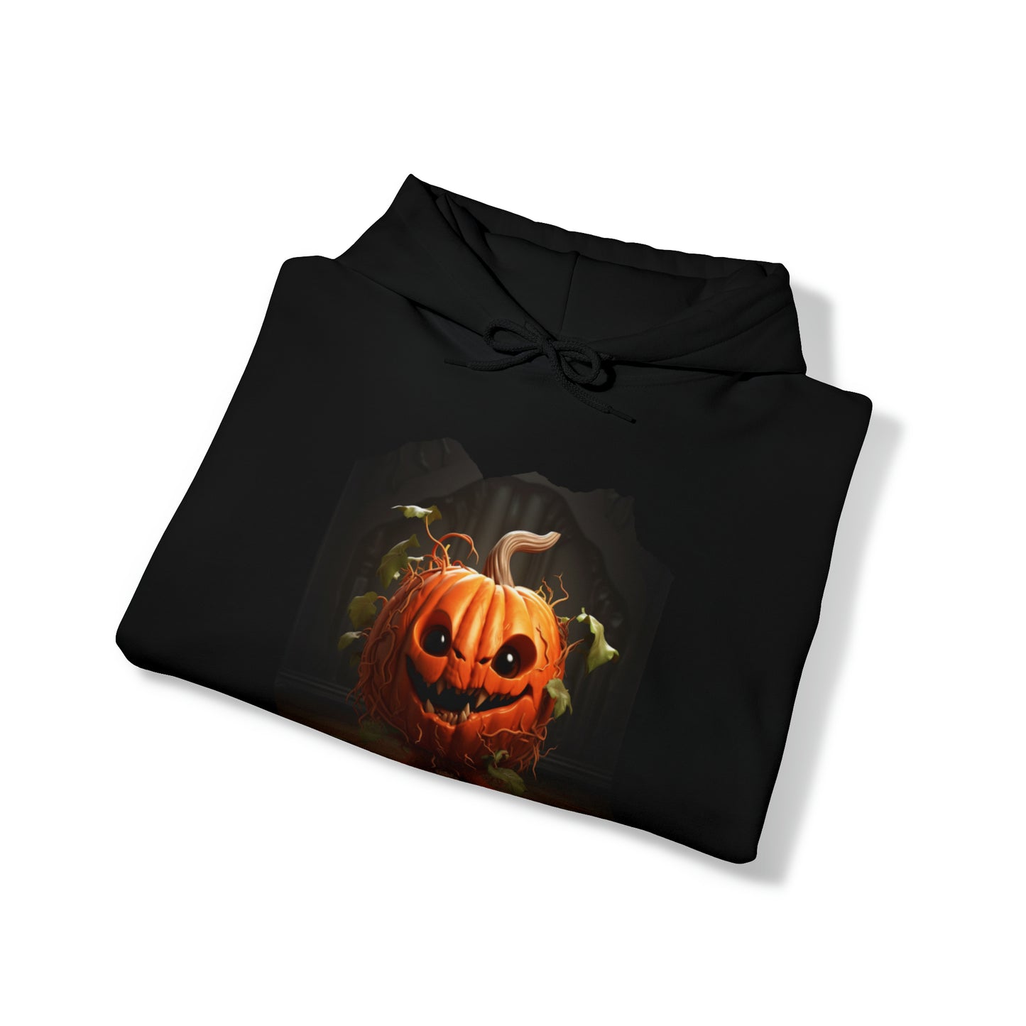 Mens and Womens Spooky Pumpkin Halloween Hoodie Sweatshirt