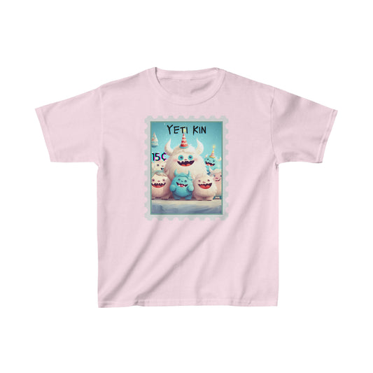 Kids Heavy Cotton™ Tee Yeti Kin Party 10 Postage