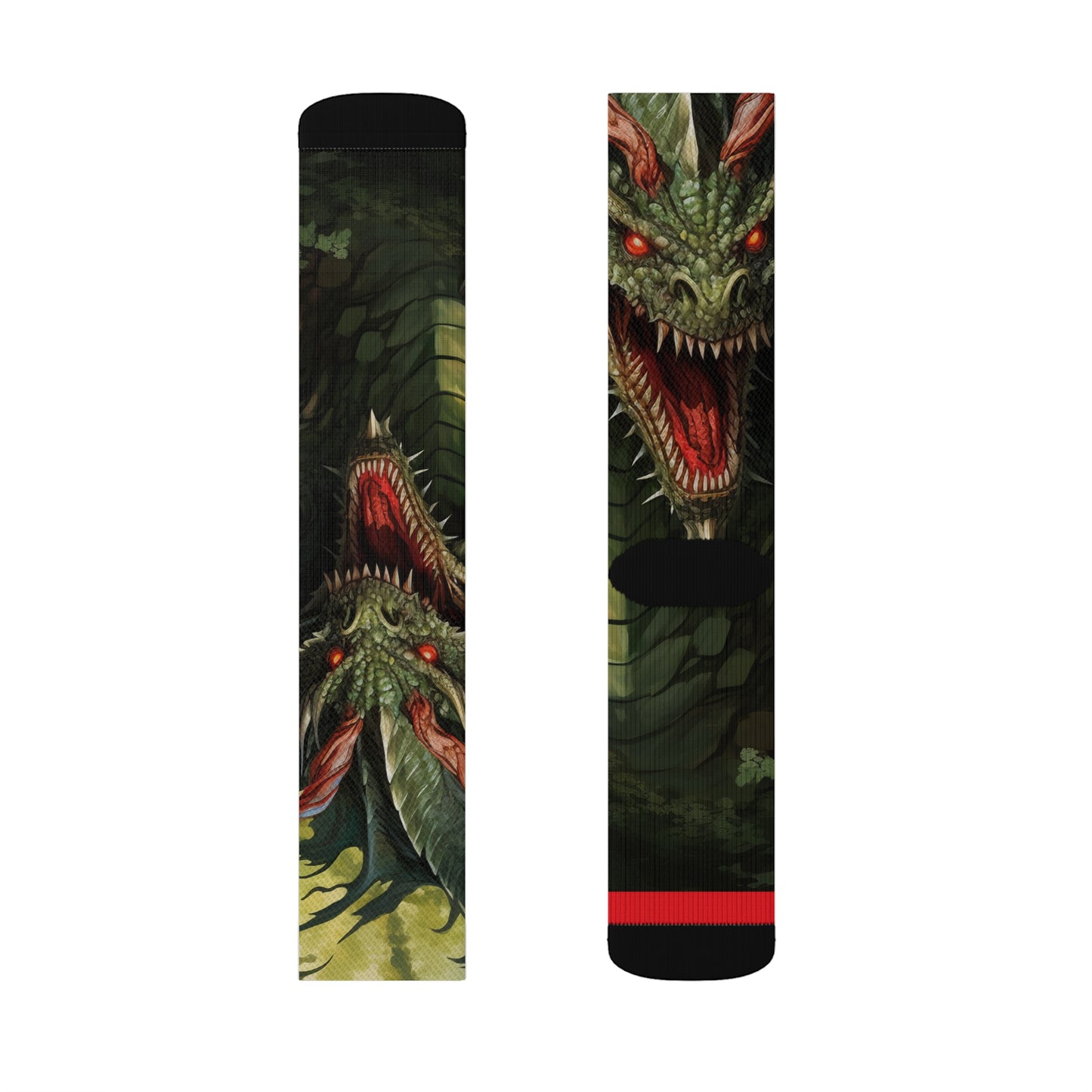 Sublimation Socks Jabberwocky Dragon Edition