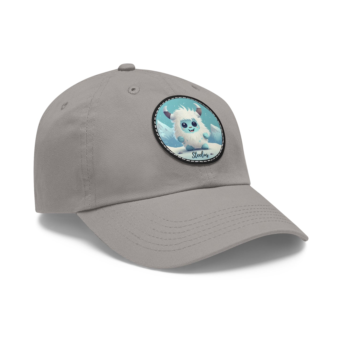 Dad Hat with Leather Patch (Round) Steelus