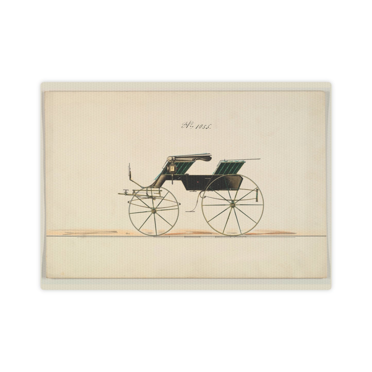 Brewster &amp; Co Diseño para Phaeton no. 1055 Arte de lienzo con ilustración vintage