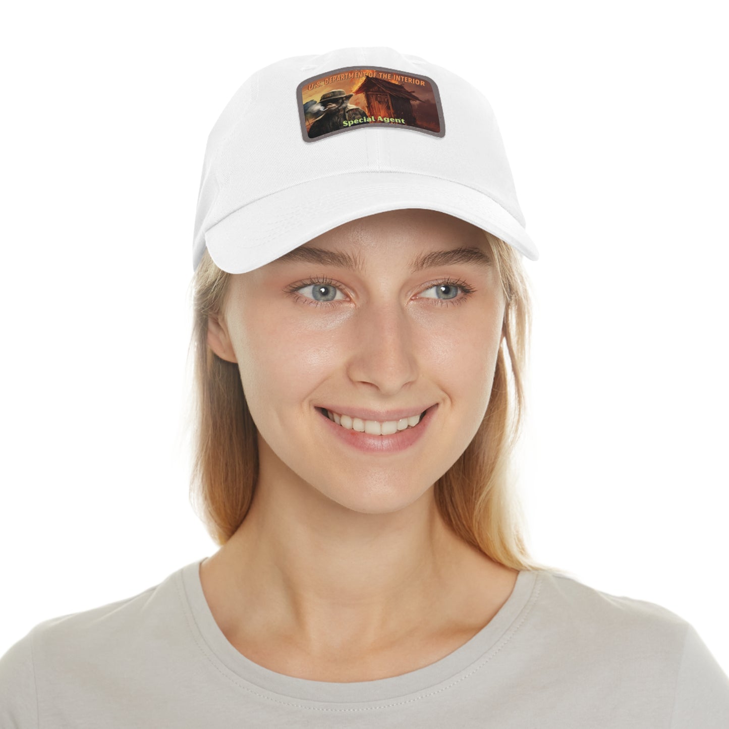 Dad Hat with Leather Patch (Rectangle) Department of the Interior Special Agent