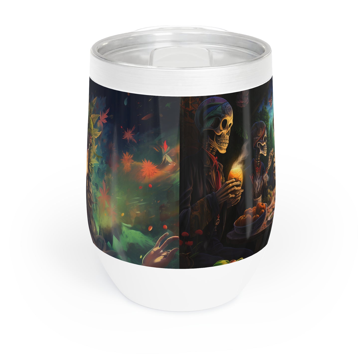 Chill Wine Tumbler 420 Day of the Dead