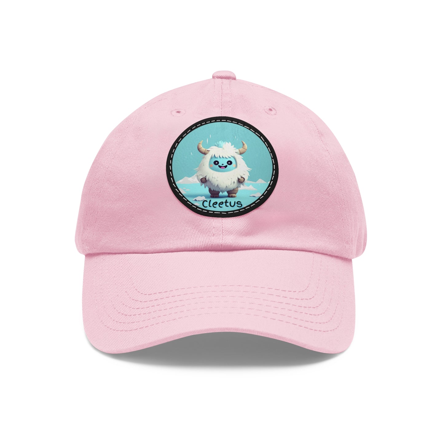 Dad Hat with Leather Patch (Round) Cleetus