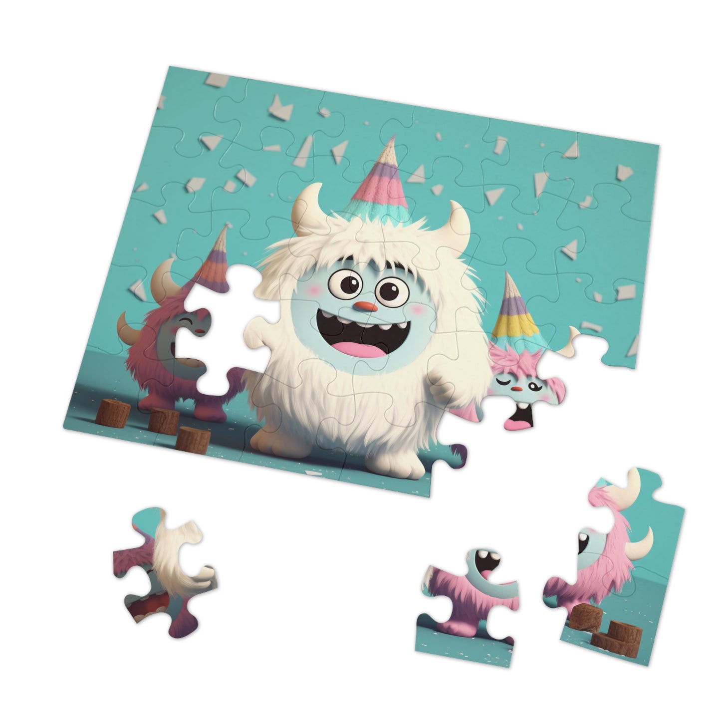 Jigsaw Puzzle (30, 110, 252, 500,1000-Piece) Yeti Kin Party 2